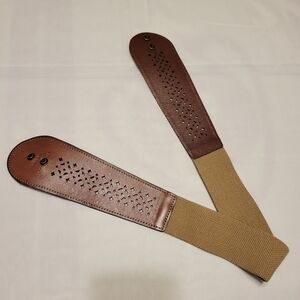 Fossil Brown Leather Strap with Cutout Design